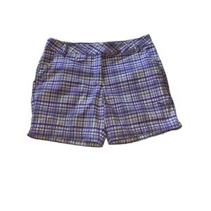 Puma Women's Plaid Golf Shorts - Purple and Green